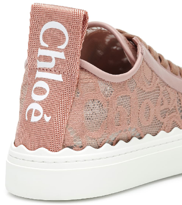 chloe lauren sneaker pink tea