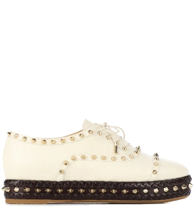Shop Charlotte Olympia Hoxton Leather Sneakers In White