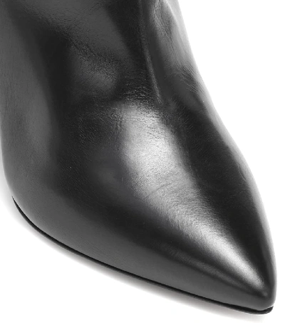 Shop Isabel Marant Lokyo Leather Knee-high Boots In Black