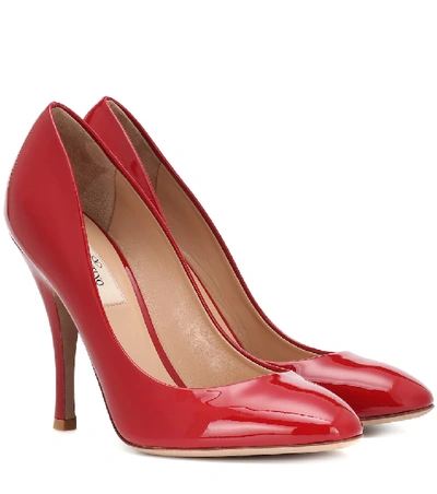 Shop Valentino Killer Studs Patent Leather Pumps In Red