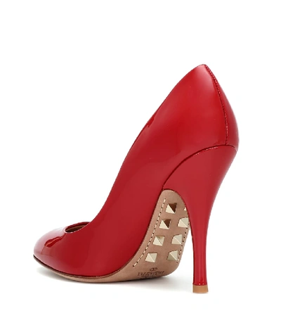 Shop Valentino Killer Studs Patent Leather Pumps In Red