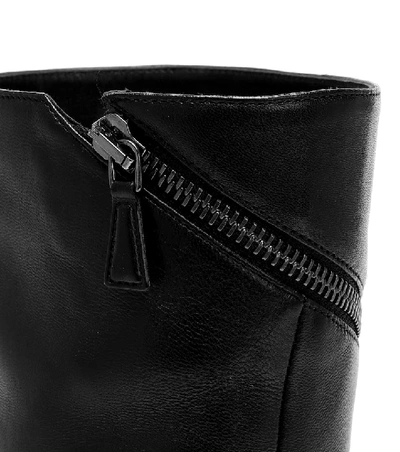 Shop Samuele Failli Zip-around 85 Leather Boots In Black