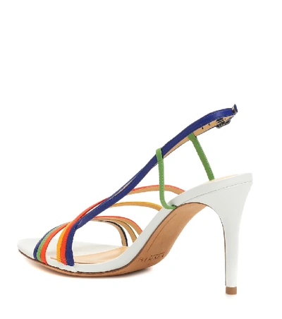 Shop Alexandre Birman Strappy 75 Leather Sandals In Multicoloured