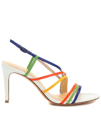 Shop Alexandre Birman Strappy 75 Leather Sandals In Multicoloured