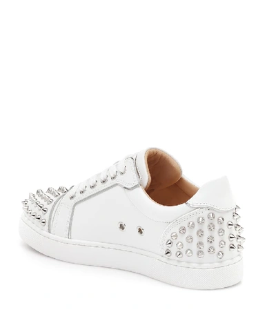 Christian Louboutin Vieira 2 White Leather Sneakers In White