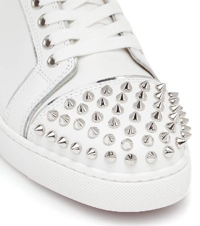 Christian Louboutin Vieira 2 White Leather Sneakers In White