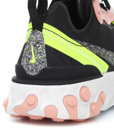 Shop Nike React Element 55 Sneakers In Black