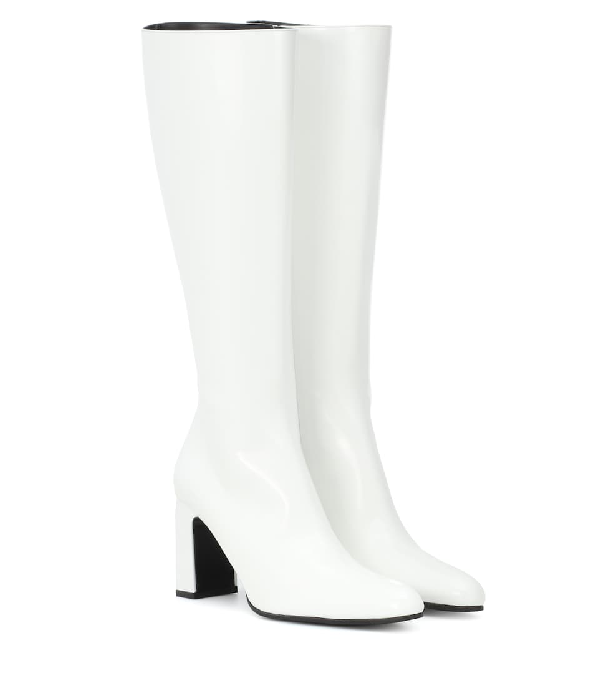 white knee boots