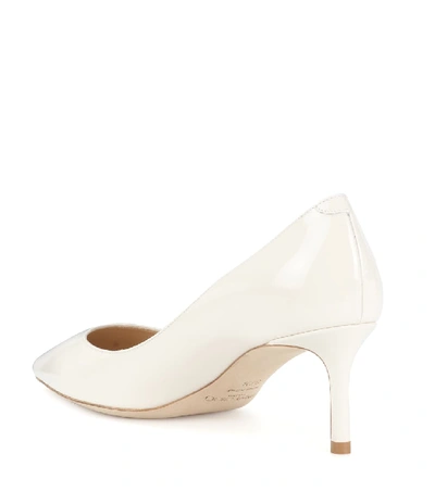 Shop Jimmy Choo Romy 60 Patent Leather Pumps In White