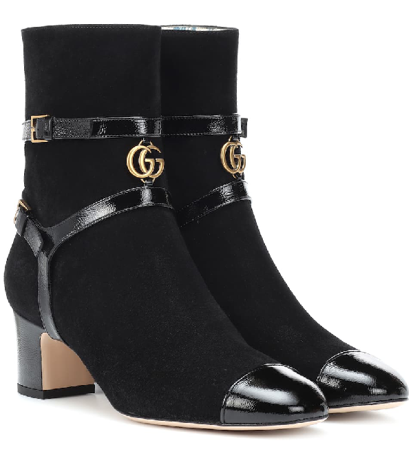 gucci suede ankle boot