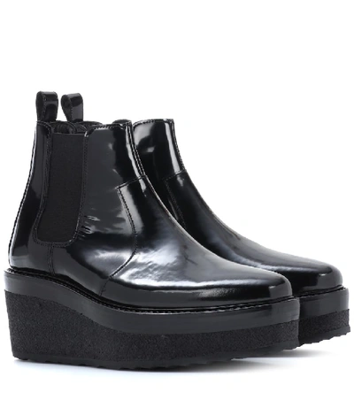 Shop Pierre Hardy Platform Ankle Boots In Black