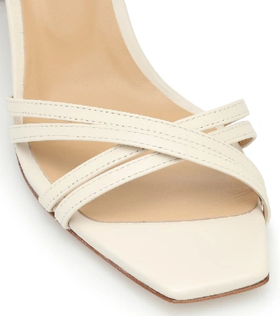 Shop Aeyde Annabella Leather Sandals In White