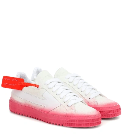 Shop Off-white Degrade Arrow Nubuck Sneakers In White