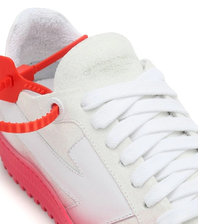Shop Off-white Degrade Arrow Nubuck Sneakers In White