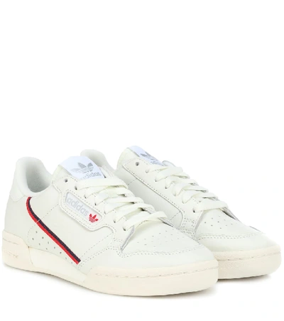 Shop Adidas Originals Continental 80 Leather Sneakers In White