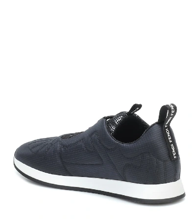 Shop Fendi Ffreedom Sneakers In Blue