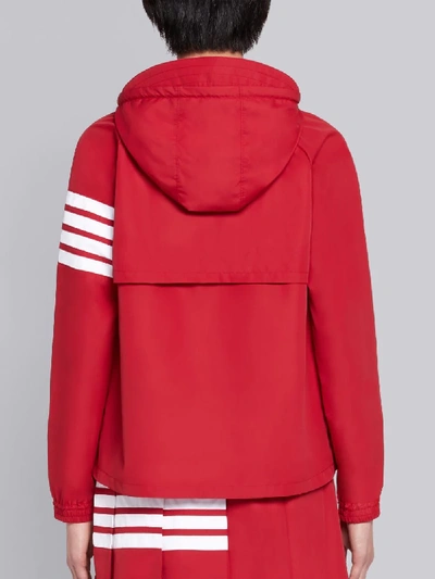 Shop Thom Browne Red Flyweight Tech Swing Anorak