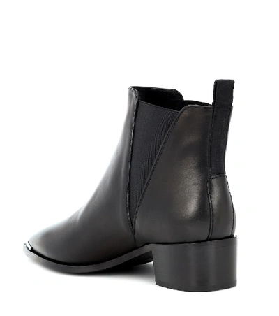 Shop Acne Studios Jensen Leather Ankle Boots In Black