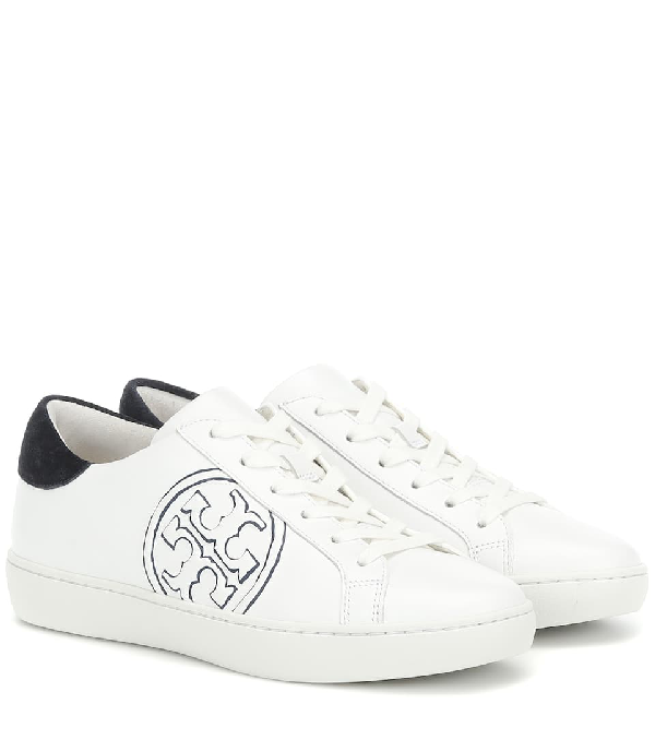 tory burch logo sneakers