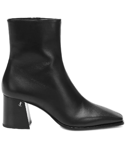 Shop Jimmy Choo Bryelle 65 Leather Ankle Boots In Black