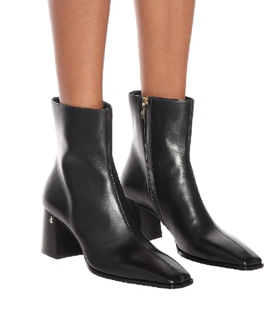 Shop Jimmy Choo Bryelle 65 Leather Ankle Boots In Black