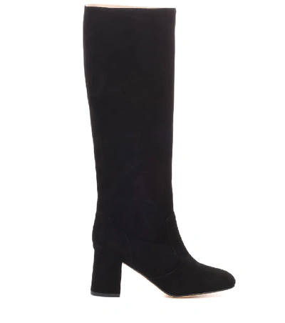 Shop Maryam Nassir Zadeh Lune Suede Boots In Black