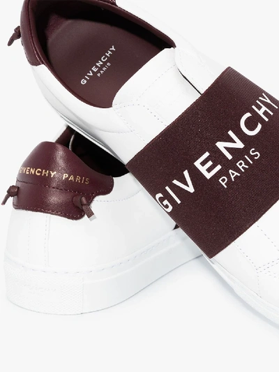 Shop Givenchy White Urban Street Leather Low Top Sneakers