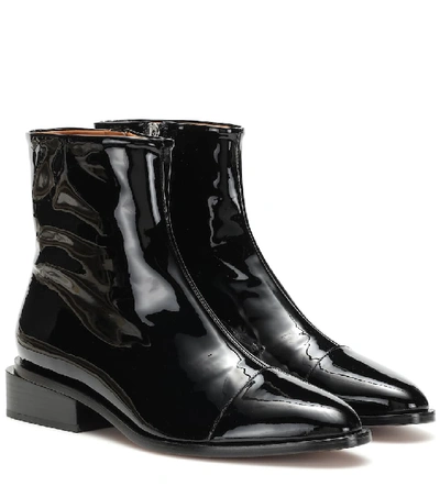 Shop Clergerie Xaviere Patent Leather Ankle Boots In Black