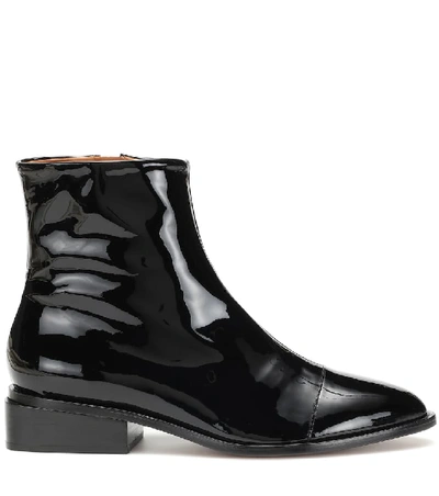 Shop Clergerie Xaviere Patent Leather Ankle Boots In Black