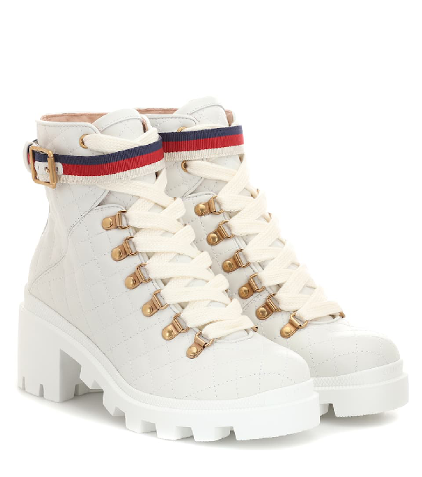 gucci white boot