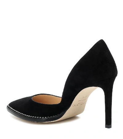 Shop Jimmy Choo Babette 85 Suede Pumps In Black