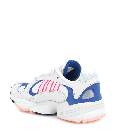 Shop Adidas Originals Yung 1 Leather Sneakers In Multicoloured