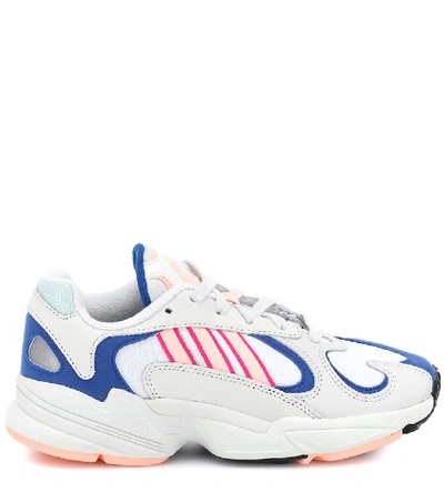 Shop Adidas Originals Yung 1 Leather Sneakers In Multicoloured
