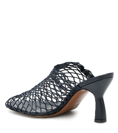 Shop Neous Bophy Woven Mules In Blue