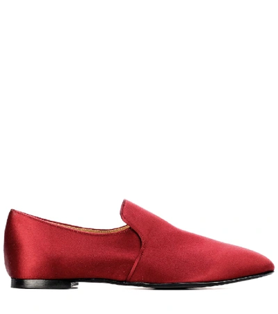 Shop The Row Alys Satin Slippers In Red