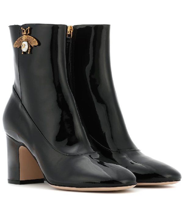 gucci patent leather boots