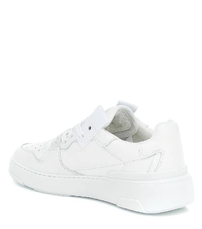 Shop Givenchy Wing Low Leather Sneakers In White