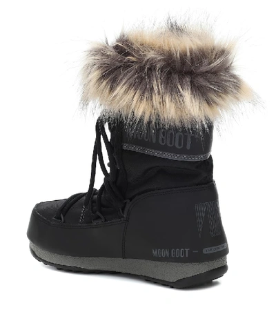 Shop Moon Boot Monaco Low Wp 2 Snow Boots In Black