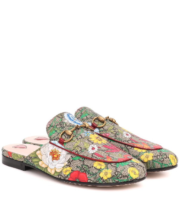 gucci flower mules