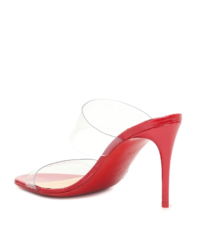 Shop Christian Louboutin Just Nothing 85 Pvc Sandals In Red