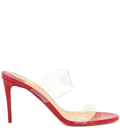 Shop Christian Louboutin Just Nothing 85 Pvc Sandals In Red