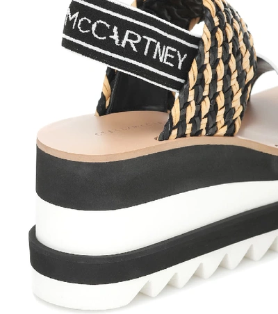 Stella Mccartney Sneak Elyse Flatform Sandals In Multicoloured