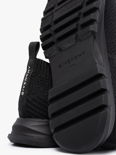 Shop Givenchy Black Spectre Sock Sneakers