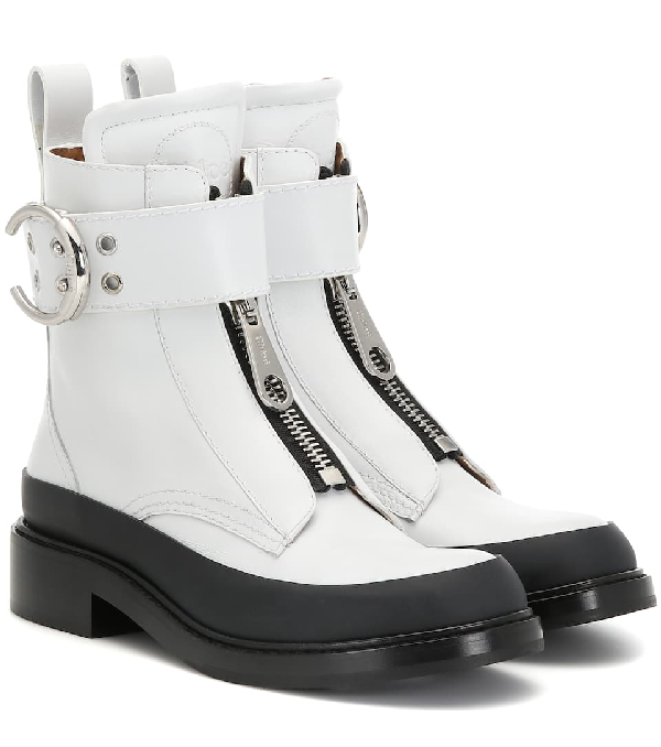 chloe boots white