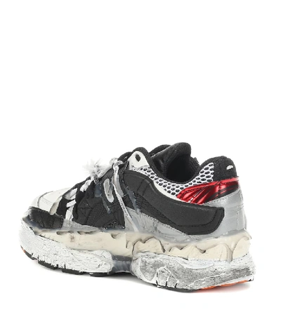 Shop Maison Margiela Fusion Leather Sneakers In Multicoloured