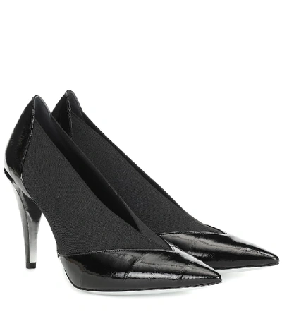 Shop Givenchy Show Eel Leather Pumps In Black