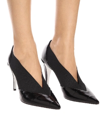 Shop Givenchy Show Eel Leather Pumps In Black