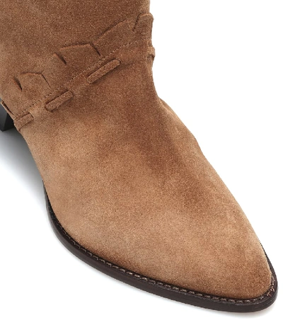 Shop Isabel Marant Leesta Suede Boots In Brown