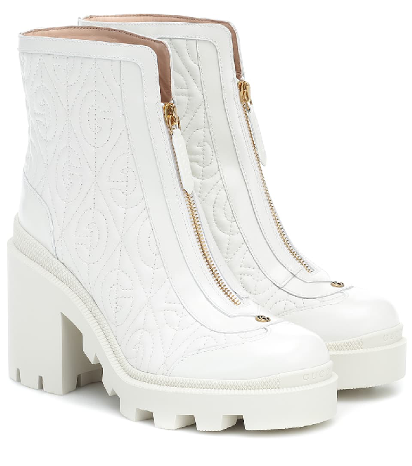 gucci white boots