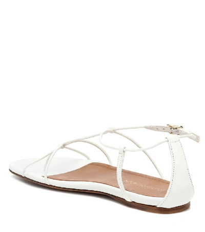 Shop Zimmermann Leather Sandals In White